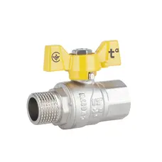 Кран кульовий Thermo Alliance Forte 1/2" ВЗ для газа (метелик) SF607G15