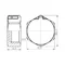 Заглушка SD Forte 1/2" ЗР хром SF353H15