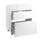 Комплект Qtap Albatross 710х825х460 White тумба підлогова + раковина урізна QT0171TN700D3070CW