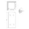 Душова перегородка Qtap Walk-In Standard CRM209.C8 90х190 см, скло Clear 8 мм, покриття CalcLess