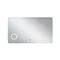 Дзеркало Qtap Scorpio 1200х700 з LED-підсвічуванням Touch, лінза, цифровий годинник, димер, рег. яскравості QT14781004W