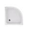 Душова кабіна Latwa SC80x80.SAT.MID.GR полукругла, скло тон. 4 мм + Душовий піддон KAPIELKA ST80x80x26, з панеллю Lidz