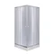 Душова кабіна Lidz Wawel SC80x80.SAT.LOW.GR, скло тон. 4 мм + Lidz Душовий піддон KAPIELKA ST80x80х14