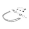 Змішувач для раковини Qtap Presto QTPRE270CRW45576 Chrome/White