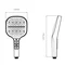 Лійка для ручного душу Qtap Rucni 130x130 мм QTRUC125BLM45957 Black Matt