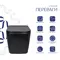Унітаз підвісний Qtap Tern New Ultra Quiet безобідковий з сидінням Soft-close MATT BLACK QT17332303ASMB