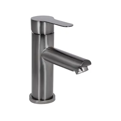 Змішувач для раковини Brinex Pure 001F низький Graphite BRIPUR001FGRP