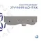 Комплект Qtap Tern: Раковина підвісна прамокутна права 450х250х158 мм White + Донний клапан PU02O