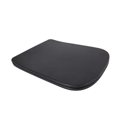 Сидіння для унітаза (Tern 490) 435x344x50 мм, Matt Black, з мікроліфтом, Slim Duroplast, Quick Release QTSC179MB47354 Qtap