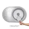 Кухонна мийка Brinex 7750 0,8 мм Satin (BRIN7750SAT08)
