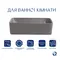 Раковина накладна Qtap Tern 480x370x135 мм, Stone grey, прямокутна, з донним клапаном QT17116069SG
