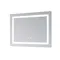 Дзеркало Lidz Kubis (KU2) 800х600 з LED-підсвічуванням Touch, з антизапотіванням, з димером, рег. яскравості LD78LF904806048446