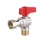 Кран кульовий Thermo Alliance Standart 1/2"ВЗ кутовий, PN40, з накидною гайкою TAS224W15