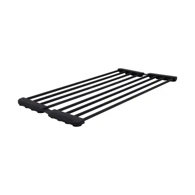 Сушарка на кухонну мийку з присоскою Lidz Acsis LA09 Black, кругла основа, для посуду 440х224 мм LDACSLA09BLM49777