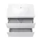 Комплект Qtap Albatross 710х725х460 White тумба підвісна + раковина урізна QT0172TP700D3070CW