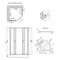 Душова кабіна Lidz Latwa SC80x80.SAT.LOW.GR, скло тон. 4 мм + Lidz Душовий піддон KAPIELKA ST80x80x15