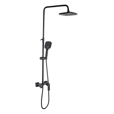 Душова система універсальна Qtap Gemini на три споживачі (з виливом) QTGEM111BLM45686 Black Matt