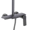 Душова система універсальна Qtap Slavonice на три споживача (з виливом) QTSLA111GMB45905 Gunmetal Black PVD