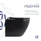 Унітаз підвісний Qtap Robin New Ultra Quiet безобідковий з сидінням Soft-close MATT BLACK QT13332381АSMB