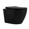 Унітаз підвісний Qtap Robin New Ultra Quiet безобідковий з сидінням Soft-close MATT BLACK QT13332381АSMB