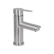 Змішувач для раковини Brinex Pure 001F низький Nickel BRIPUR001FNKL