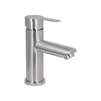 Змішувач для раковини Brinex Pure 001F низький Nickel BRIPUR001FNKL