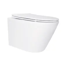 Унітаз підвісний Qtap Swan безобідковий з сідінням Soft-close QT16335180W