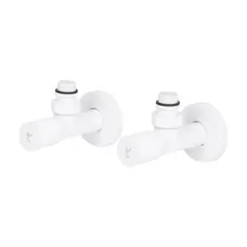 Комплект кранів Thermo Alliance Standart 1/2" З для рушникосушарки кутовий білий SF395W15W