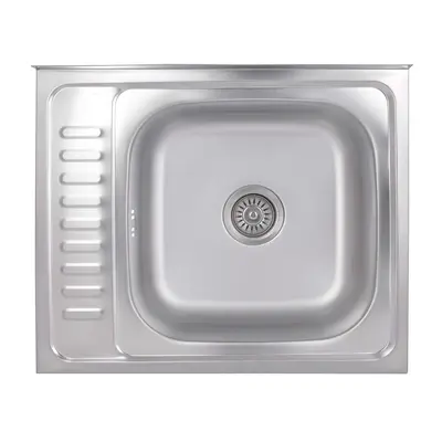 Кухонна мийка Brinex 6050-R 0,6 мм Satin (BRIN6050RSAT06)