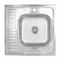 Кухонна мийка Brinex 6060-R 0,6 мм Satin (BRIN6060RSAT06)