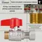 Кран кульовий Thermo Alliance Standart 1/2"ВЗ прямий, PN40, з накидною гайкою TAS261W15