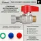 Кран кульовий Thermo Alliance Standart 1/2"ВЗ прямий, PN40, з накидною гайкою TAS261W15