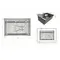 Мийка для кухні інтегрована Lidz Handmade H6845 Brushed Steel 3,0/1,0 мм LDH6845BRU49455