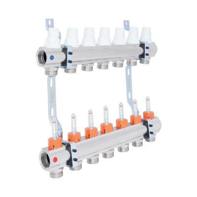 Колектор Icma 1" 7 виходів, з витратомірами №K013