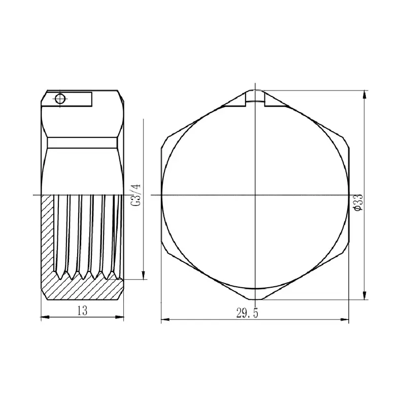 Заглушка SD Forte 3/4" ЗР хром SF353H20 Заглушка SD Forte 3/4" ЗР хром SF353H20