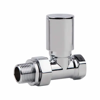 Кран радіаторний SD Forte 1/2" прямий хром SF235W15 Кран радіаторний SD Forte 1/2" прямий хром SF235W15