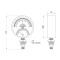 Термоманометр SD Plus 80 мм 1/2", нижнє підмикання SD1726B