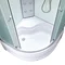 Гідромасажний бокс Lidz Tani SBM90x90.SAT.HIGH.FR, скло Frost 4 мм