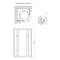 Душова кабіна Lidz Latwa SC80x80.SAT.HIGH.FR, скло Frost 4 мм без піддона
