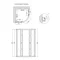 Душова кабіна Lidz Latwa SC90x90.SAT.LOW.GR, скло тоноване 4 мм без піддона