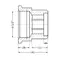 Подовжувач латунний Thermo Alliance Standart 1/2"ВЗ, L=30 мм SD4221530