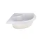 Душова кабіна Latwa SC90x90.SAT.HIGH.FR полукругла, скло Frost 4 мм + Душовий піддон KAPIELKA ST90x90x41, з панеллю Lidz
