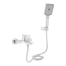 Змішувач для ванни Qtap Aries (з душовим гарнітуром) QTARI259CRM45559 Chrome