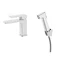 Змішувач для раковини Qtap Gemini (з гігієнічним душем) QTGEM272CRW45691 Chrome/White