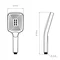 Лійка для ручного душу Qtap Rucni 140x110 мм прямокутна QTRUC125BLM45955 Black Matt