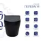 Унітаз підвісний Qtap Scorpio Ultra Quiet безобідковий з сидінням Soft-close MATT BLACK QT14332380AMB