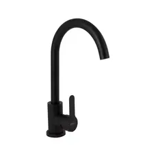 Змішувач для кухні Brinex Pure 015F U-образний Black Matt BRIPUR015FBLM