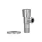 Кран кутовий Thermo Alliance Standart 1/2"ЗЗ нерж., з керам. буксою TAS347W1515SS