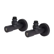 Комплект кранів Thermo Alliance Standart 1/2" З для рушникосушарки кутовий чорний SF395W15B