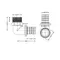 Кут натяжний Icma №1036 d16х2,2-1/2"З 851036ADBO05